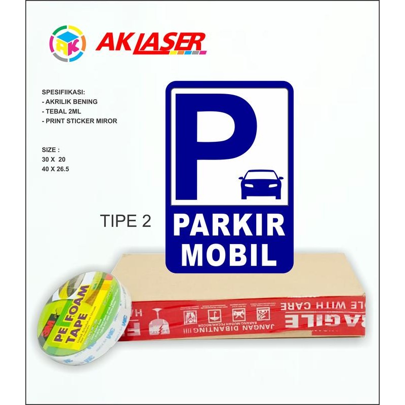 

AKRILIK SIGN - SIGN BOARD AREA PARKIR MOBIL TIPE 2