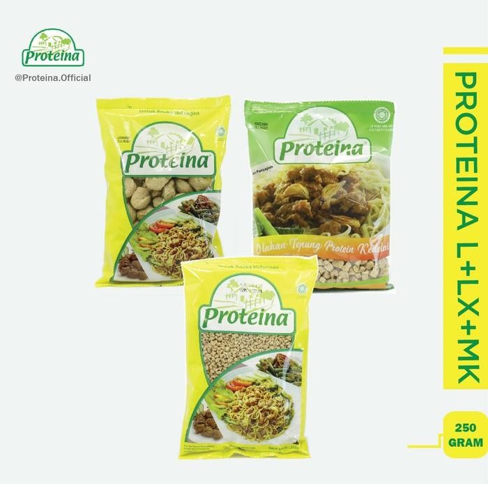 Pilihan- Proteina L + Proteina Lx + Proteina Mk [Bundle 3Pcs] / Protein Nabati / Daging Nabati