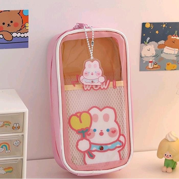 

KOTAK PENSIL KAPASITAS BESAR 2 SUSUN PVC LUCU