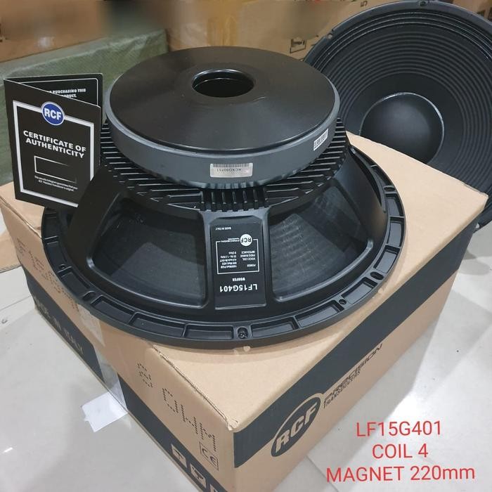 Speaker Rcf 15 In Voice Coil 4 In Baru Karakter D Low