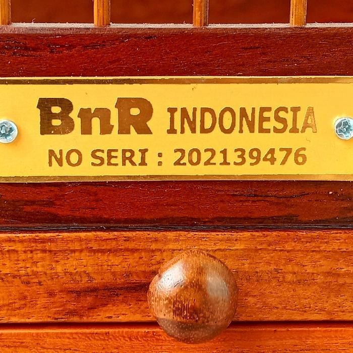 SANGKAR/KANDANG BNR KOTAK JATI ORIGINAL Uk. No.2