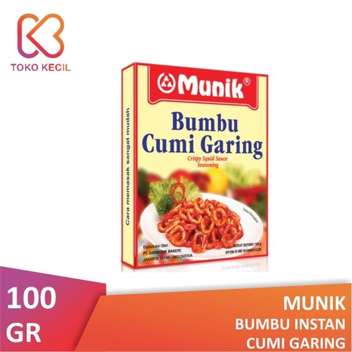 

Stok Baru Munik Bumbu Cumi Garing 100gr