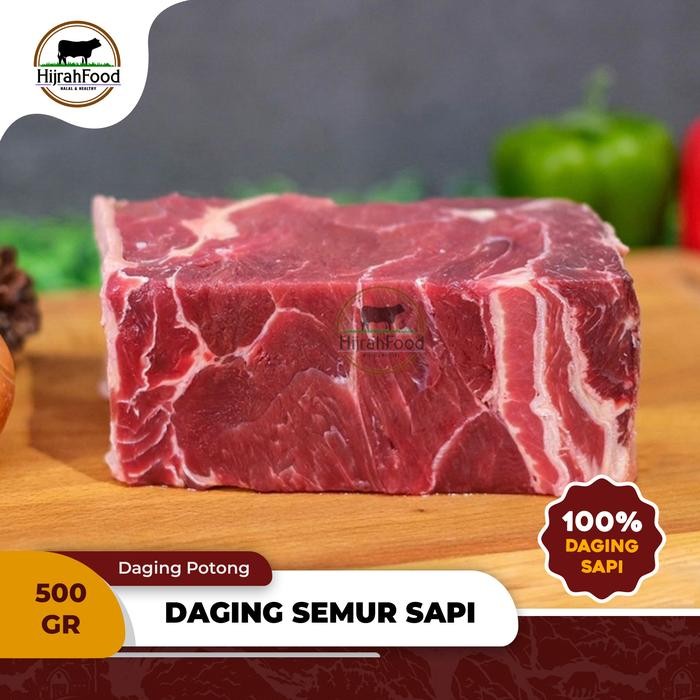 

Pilihan- Hijrahfood Daging Semur Sapi Import Aus Daging Rawon / Soto / Sop - 500 Gram