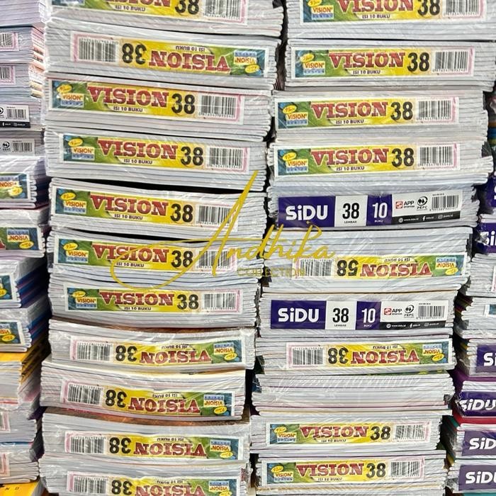 

New Buku Tulis VISION 38 / Buku Tulis VISION 38 Lembar 10 pcs/ Buku Tulis Murah