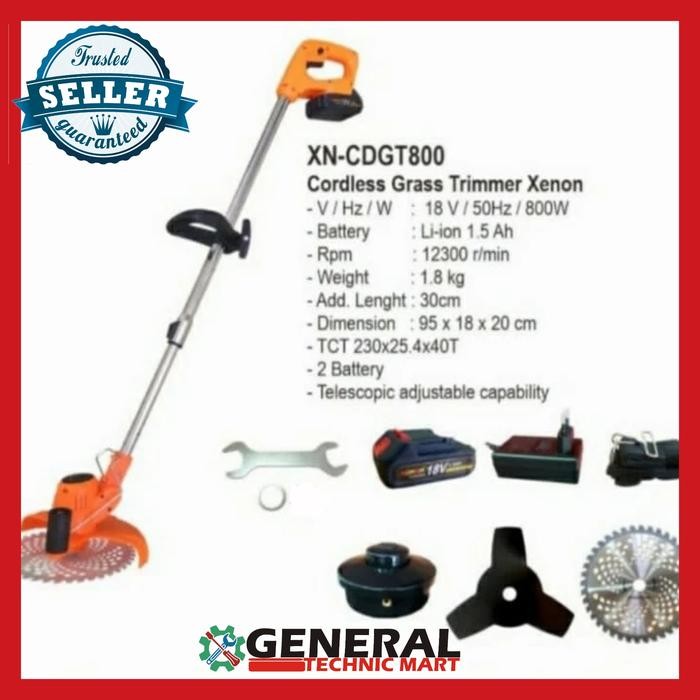 XENON CDGT800 Alat Potong Rumput Baterai Cordless CDGT 800 Termurah
