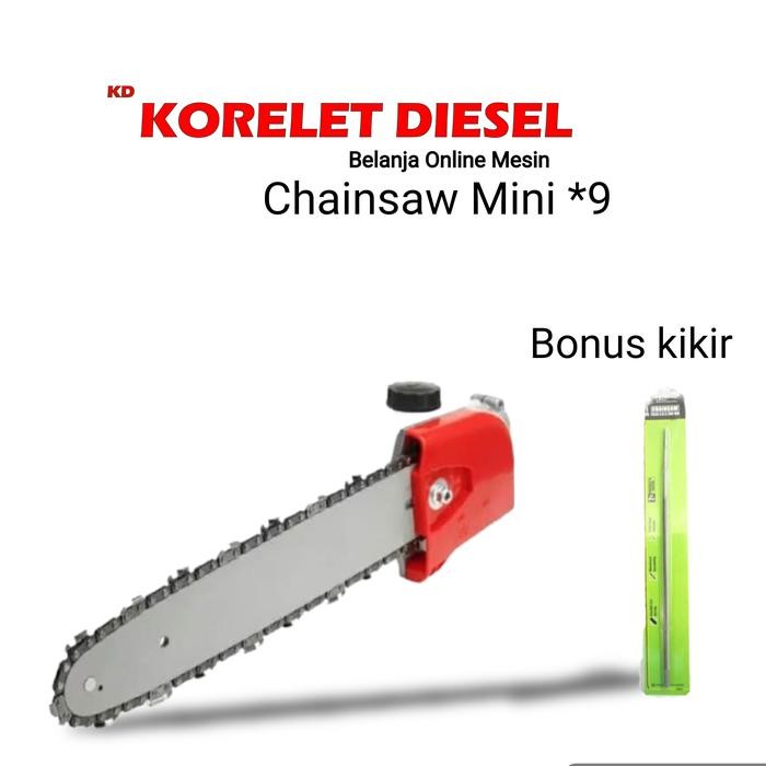 Chainsaw Mini Potong Rumput HONDA Segi - 9 Bonus Kikir