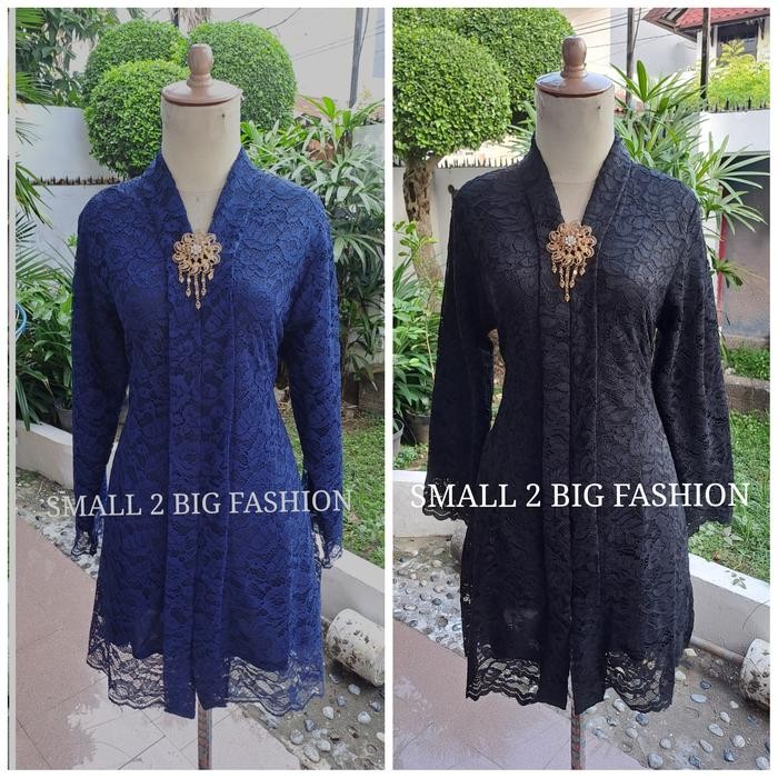 kebaya brokat tunik hijau mint putih pink / kebaya ungu merah cabe