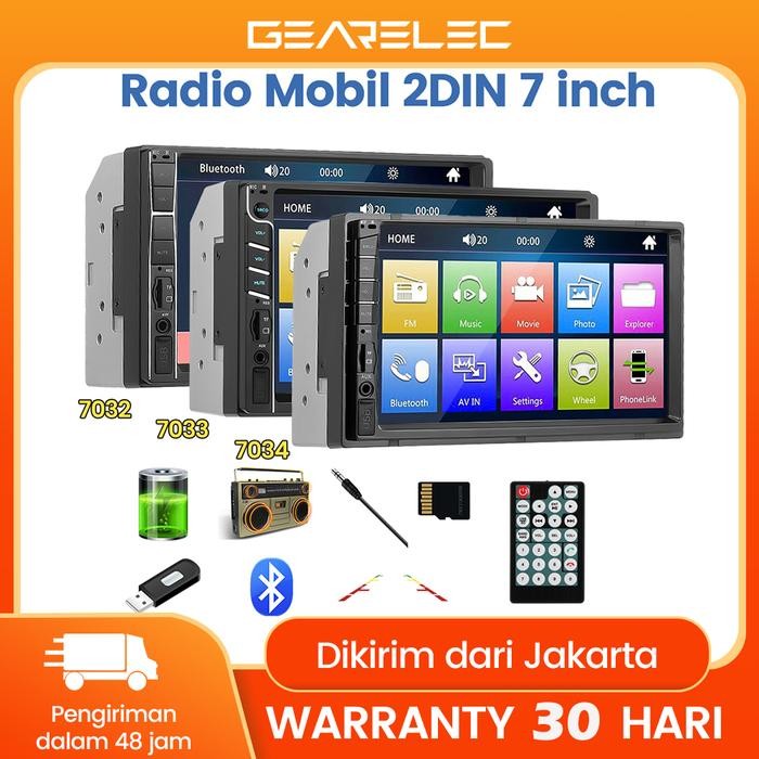 MOBIL HEAD UNIT PLAYER DOUBLE DIN MP5 MULTIMEDIA PLAYER LAYAR 7 INCH