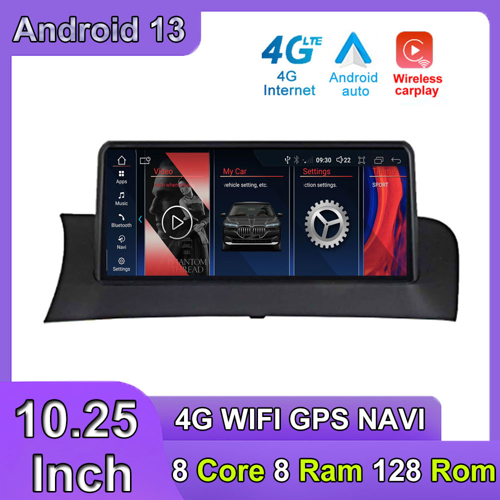 10.25 Inch Android 13 Touch Screen For BMW X3 F25 X4 F26 Car