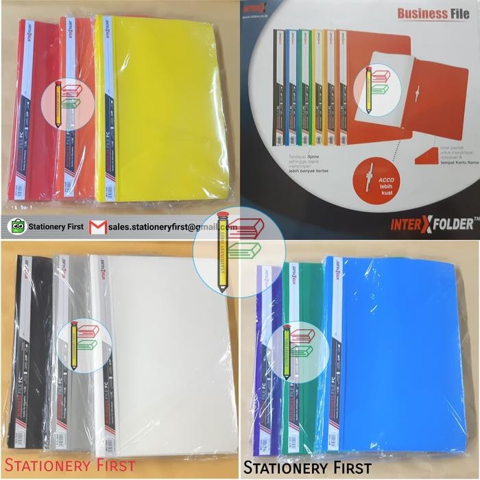 

Melayani Faktur Pajak! Map Business File Kantong Interx Folder Folio F4 Acco Snel Grosir 12Pc