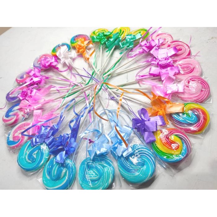 

New Permen Lolipop Bulat Nuansa 4cm 1 pak isi 20 Candy