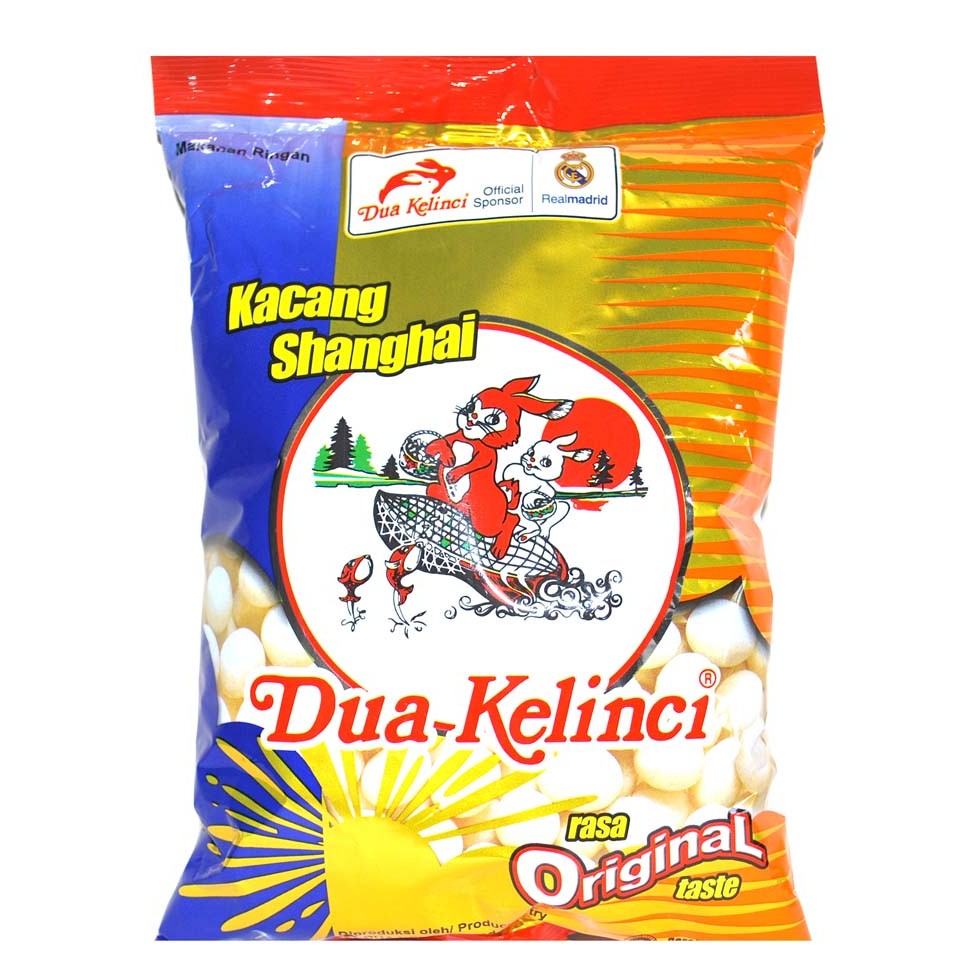 

S18131 DUA KELINCI SHANGHAI ORIGINAL KACANG ATOM 200GR MAJU BERSAMA (20250915)