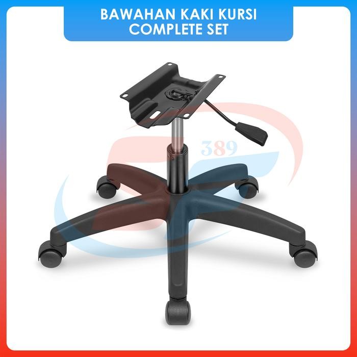 Custom Complete Set Bawahan Kaki Kursi Kantor Gas Spring Starbase Castor Mechanism