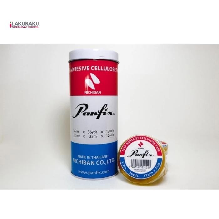 

Panfix Isolasi Bening 12Mm X 36 Yards 1/2 Inch Tape 1 Pak 12 Pcs