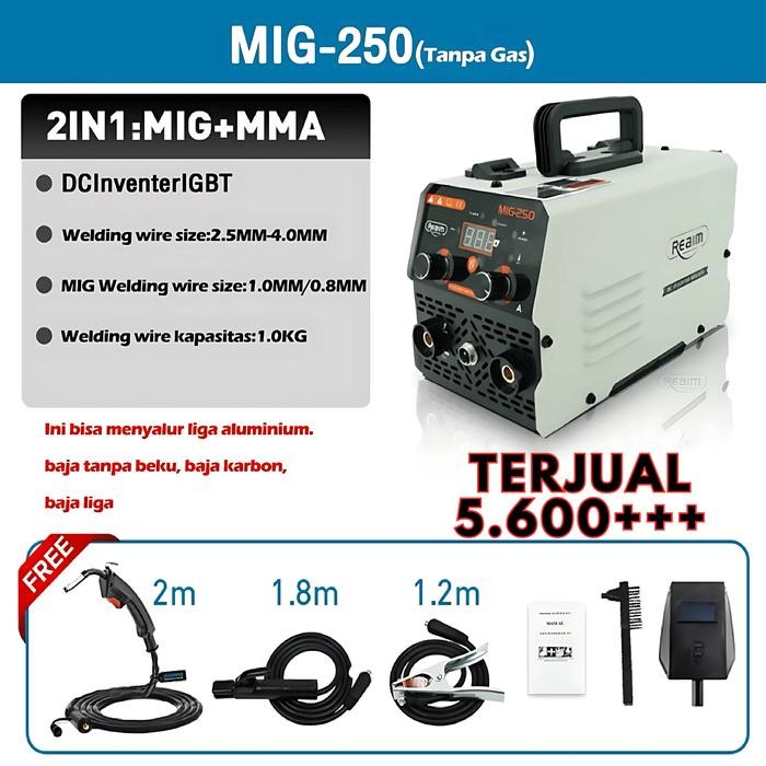 New Reaim Mesin Las Mig 450 Watt Las Listrik Welding Machine Mesin Travo Las Listrik Inventer Model:
