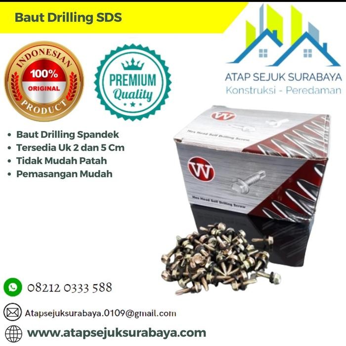 Baut Drilling Sds Baja Ringan 12 X 20 / 12 X 50