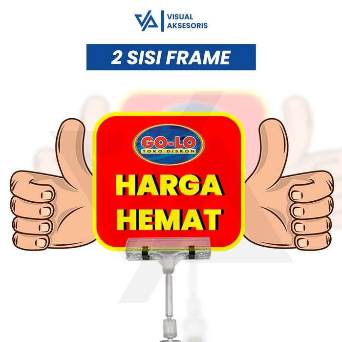 

OJ Tag Hanger 5 pcs / Papan Label Harga / Price Tag Jepit / Jepit Harga Bening