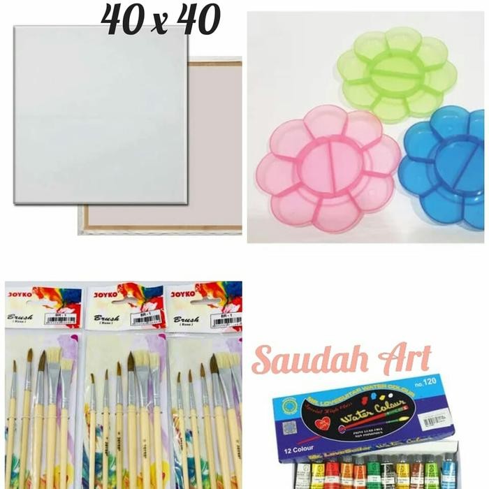 

Paket Kanvas Lukis (Kanvas 40X40,Palet,Kuas,Cat Air)