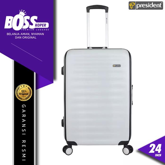 Koper 24 Inch President Hardcase Medium Size Tanpa Resleting/Zipper