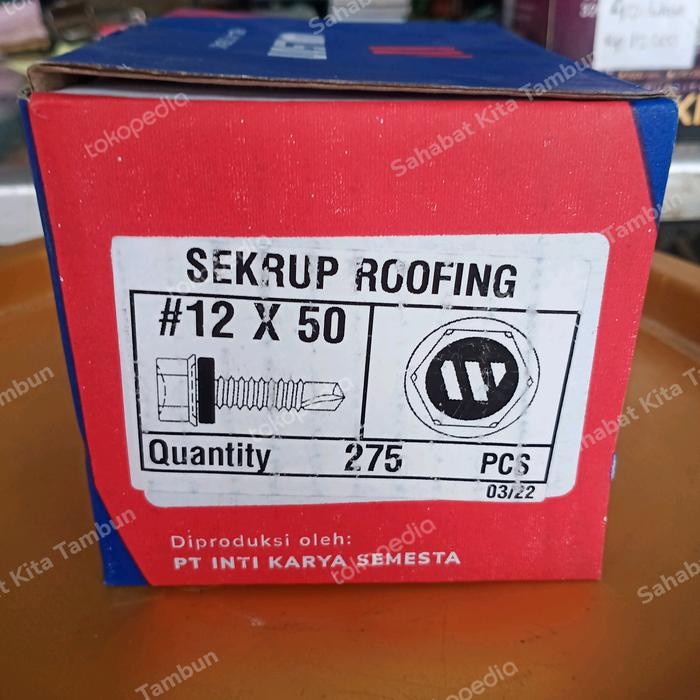 Pilihan- Sekrup Roofing Wilson 5Cm / Skrup Roofing 5 Cm / Baut Roofing Atap