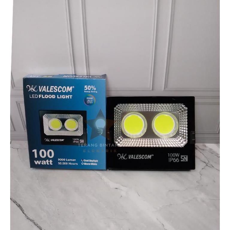 New Lampu Sorot Tembak LED Valescom COB 100 watt 100W Super Bright