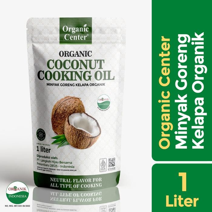

TERLARIS Organic Center - Coconut Cooking Oil 1L - Minyak Kelapa Murni - Minyak Sehat - Minyak Masak