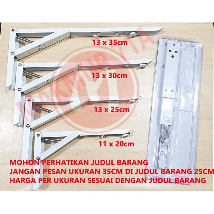 Siku Meja Lipat / Siku Rak Lipat 20 cm 8 inch