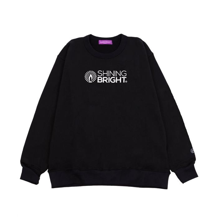 Shining Bright Vibrant Crewneck - Black terlaris
