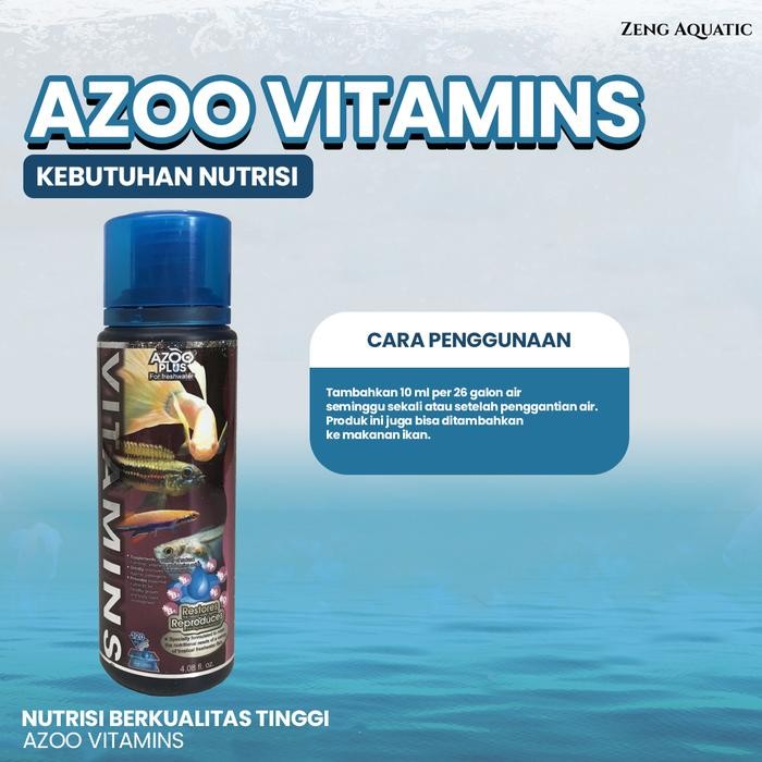 AZOO PLUS VITAMIN 120 ML VITAMIN IKAN CHANA KOKI