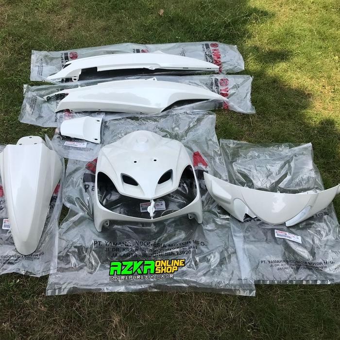 Cover Body Halus Full Set Mio Smile Warna Putih Original Yamaha