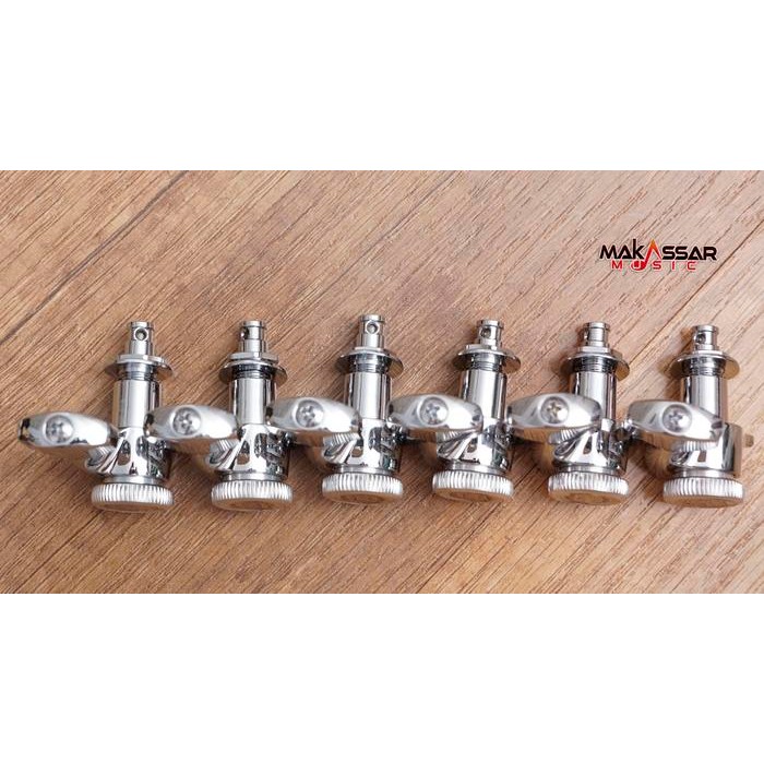 Gotoh SGS510-MG-T Staggered Dryer Machine Head Guitar - Chrome