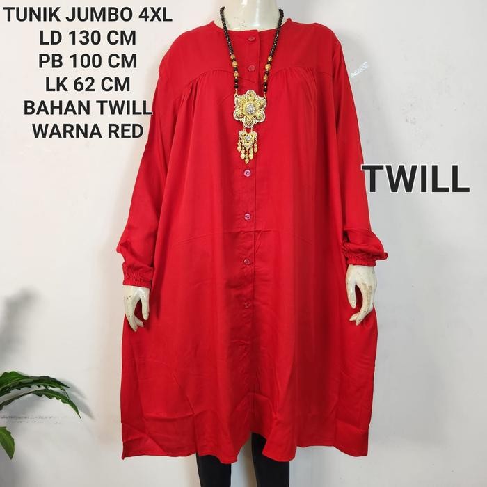 Tunik Jumbo Ld 130 Model Polos Kekinian