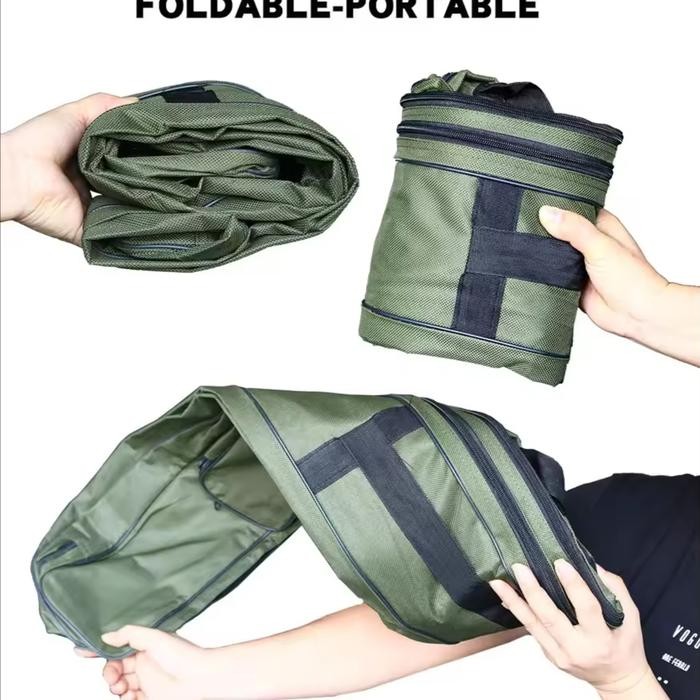 Tas Joran Pancing Besar Portable 2 Layer 120cm 150cm Tas Perlengkapan Mancing Foldable (TERBAIK)