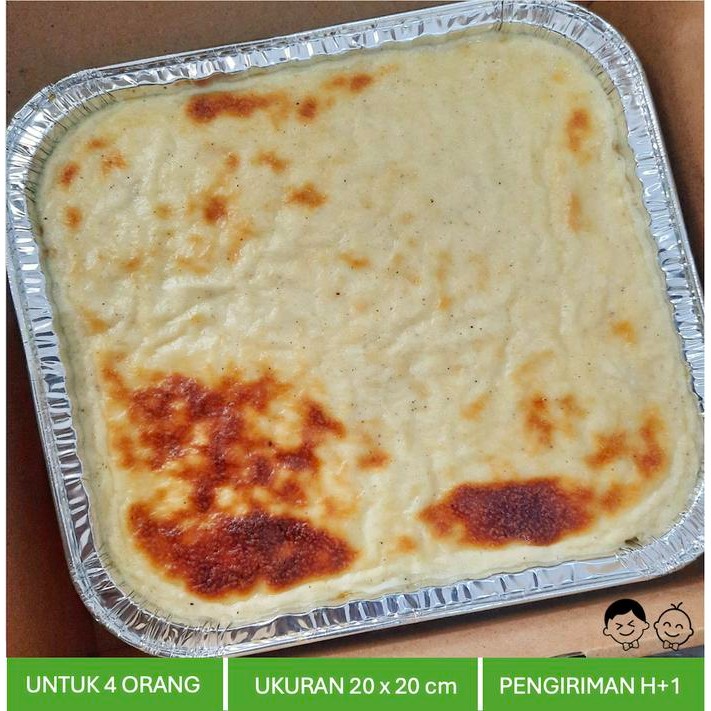 JUAL RUGI Spaghetti Brulee / Spageti Panggang / Bolognaise - Family Size