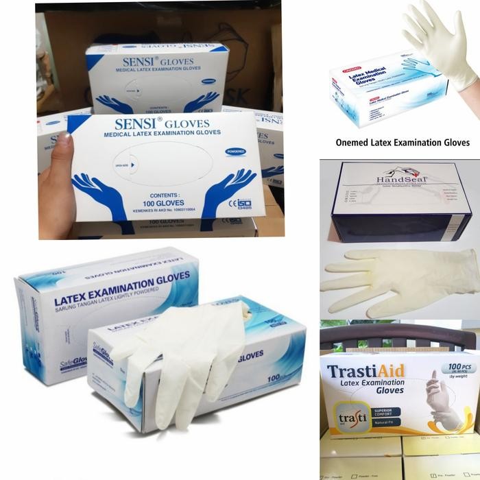 Hand glove latex 1 box 100 pcs medis handscoon latex medis handgloves terlaris
