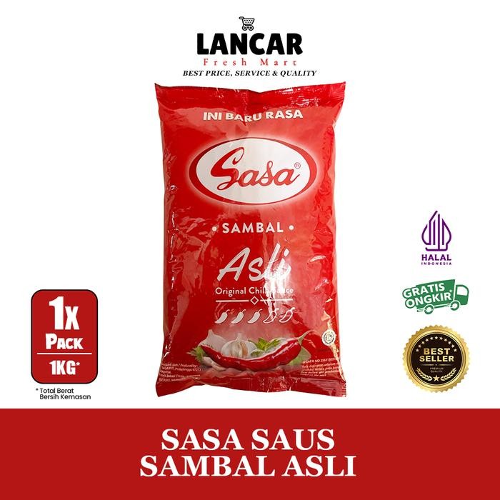 2os3- Sasa Saus Sambal Asli / Sasa Saus Sambal Refill Pack 1Kg
