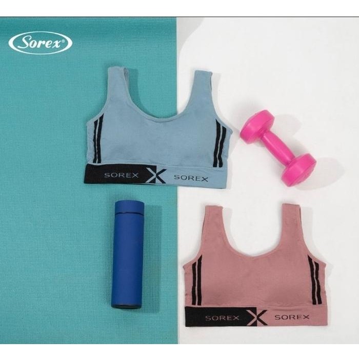 trrg- Sorex Bra Sport Bra Busa Tanpa Kawat Push Your Limit Bh Sorex Sport Yoga Jogging Senam