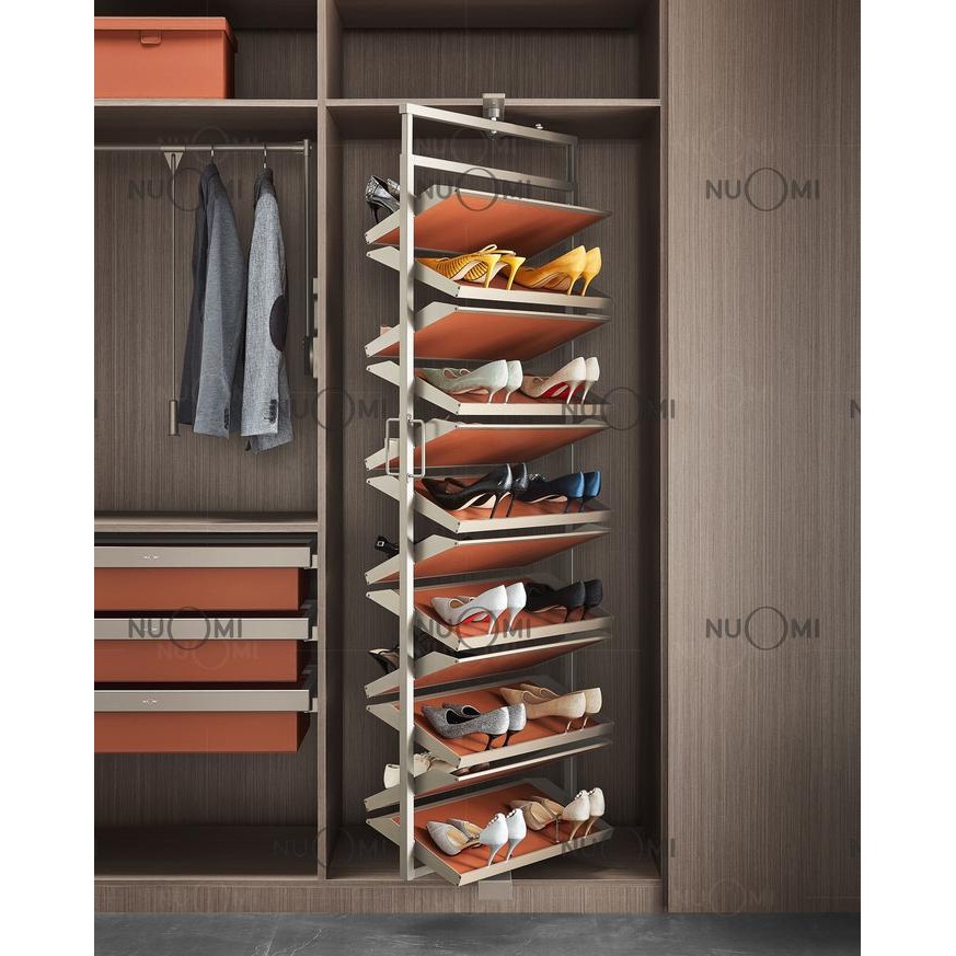 TERMURAH NUOMI Ralphie Rak Sepatu Lemari Putar 360 Derajat Cabinet Rak Sepatu Rotatable Shoes Rack