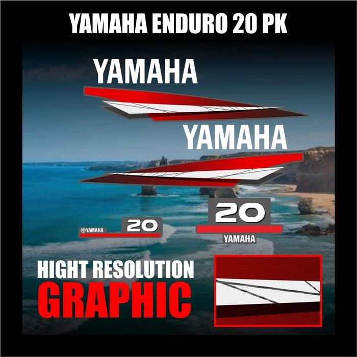 STICKER MESIN YAMAHA ENDURO 20 PK -D4STICKER-