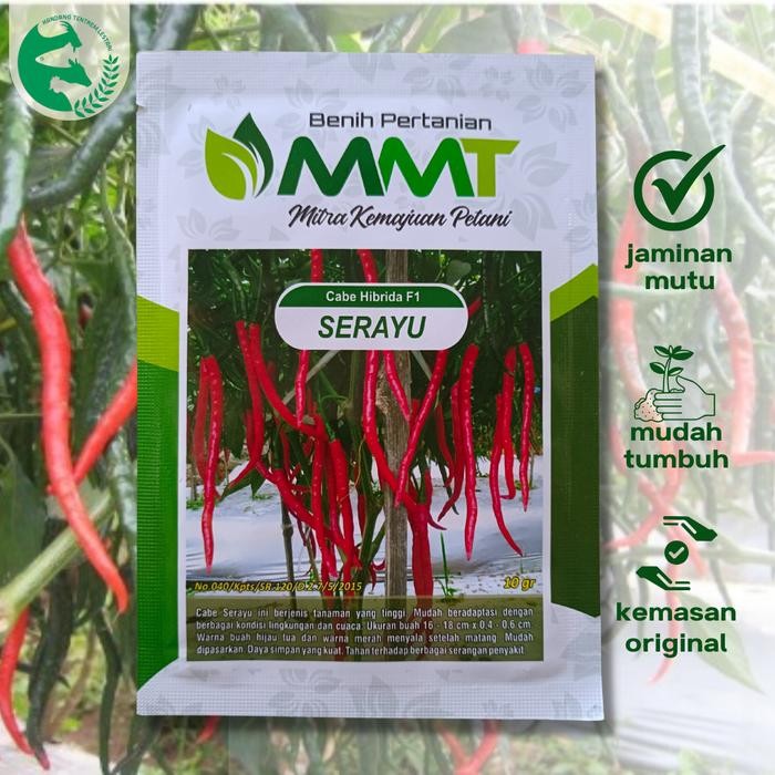 Maknyuss1 Benih Cabe Merah Keriting Serayu 10 Gr Asli Cap Mmt