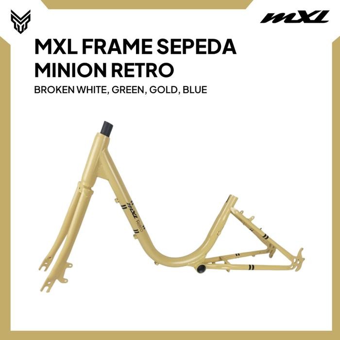 Mxl Frame Sepeda Minion Retro Ukuran 20" Bahan Steel Bicycle Frame Sepeda Outdoor