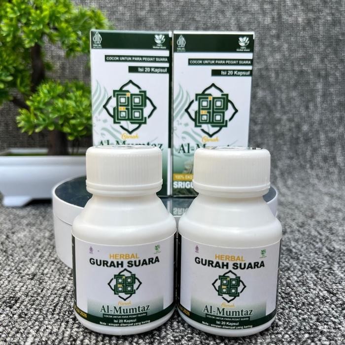 GURAH SUARA AL-MUMTAZ (2 BOTOL KECIL) GURAH HERBAL AKAR SRIGUNGGU