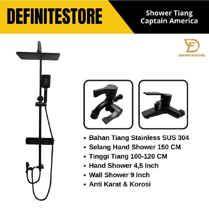 Paloma Corner - Shower Tiang Set Shower Kamar Mandi Shower Set Tiang Bulat Komplit Shower Mandi