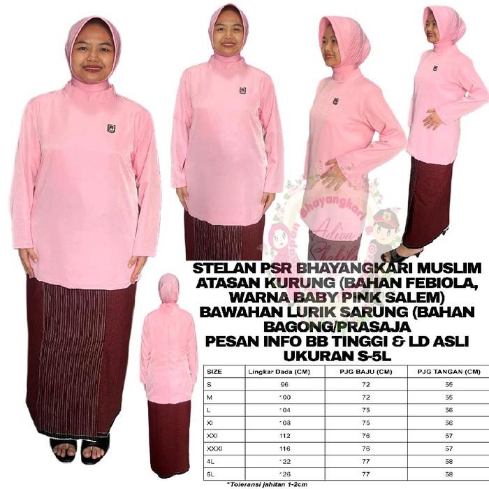 lplw- Stelan Psr Bhayangkari Muslim Sudah Jahit