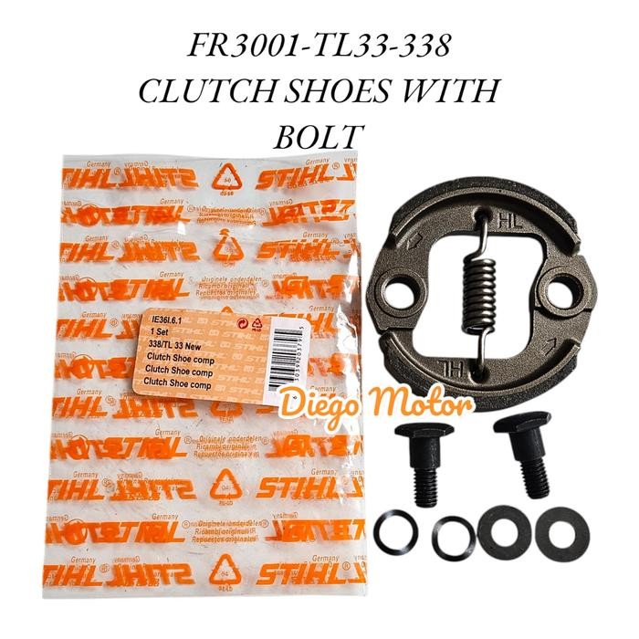 TL33 New Clutch Shoes Kampas Kain Klos Mesin Potong Rumput 2tak 338