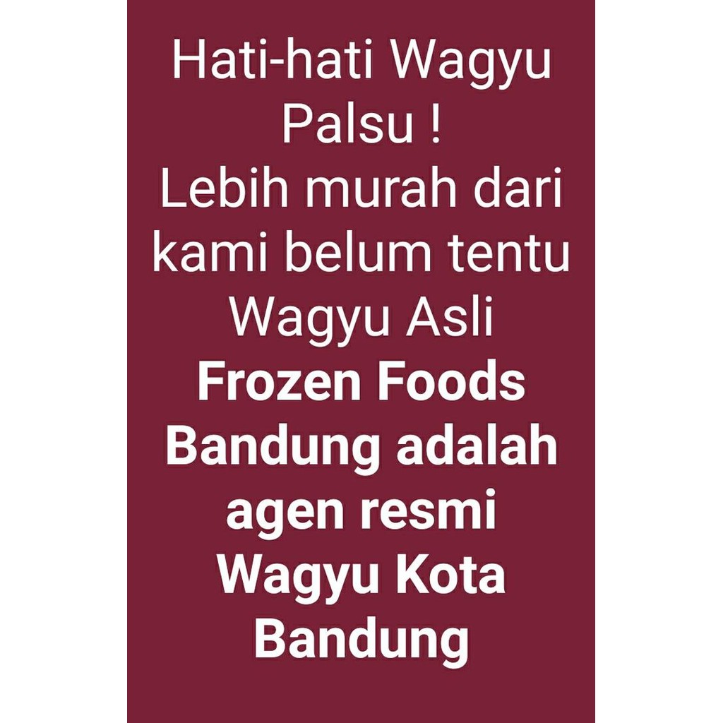 SerbaDaging- Daging Sapi Steak Impor Import Wagyu Murah Dropship Bandung