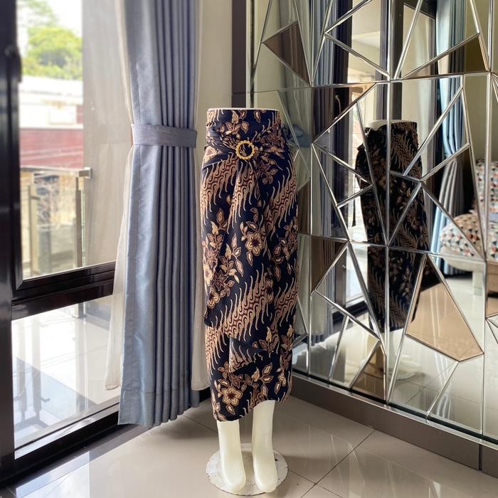 ypa5- Rok Lilit Motif Batik Bunga Bawahan Batik Wisuda Santai Khas Bali Bawahan Kebaya Baju
