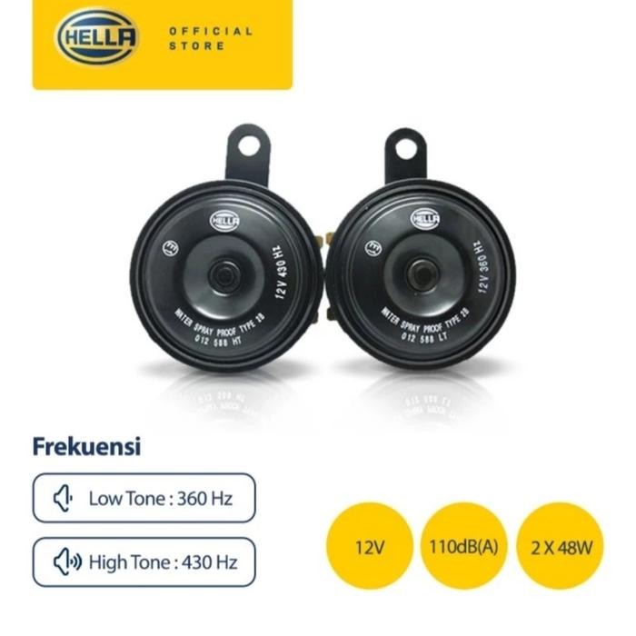 Klakson Hella Disc Classic 12V Original Hella Klakson Motor Mobil