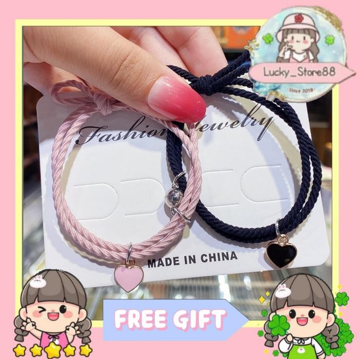tvz6- Gelang Tali Tangan Magnet Best Friends Couple Pasangan Persahabatan 2
