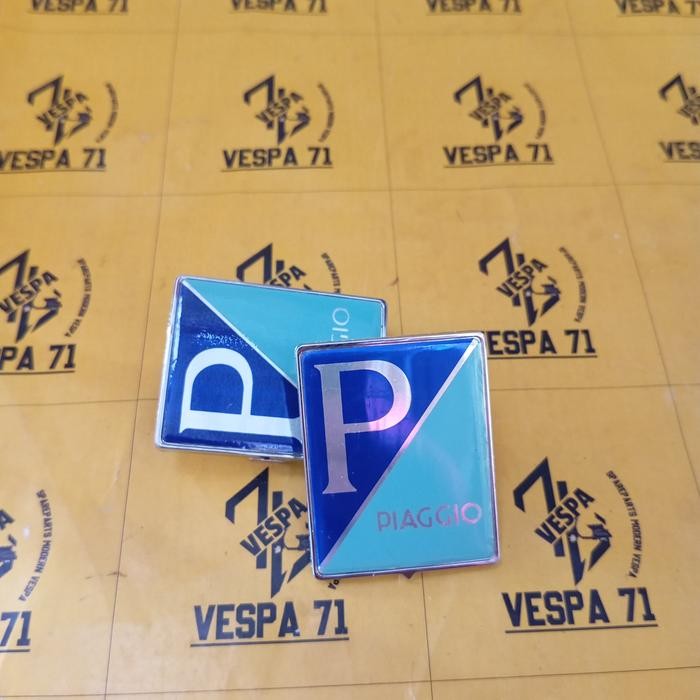 Emblem P Coret Vespa Matic(Original Piaggio)